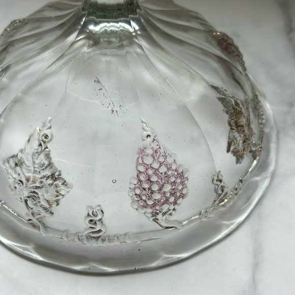 Vintage Indiana Glass Darling Grape Pedestal Compote (Reproduction) - Picture 10 of 15